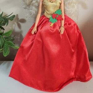 1992 Totsy Doll Blonde Sandi Totsy Red Gold Christmas ***GOWN ONLY NO DOLL ***